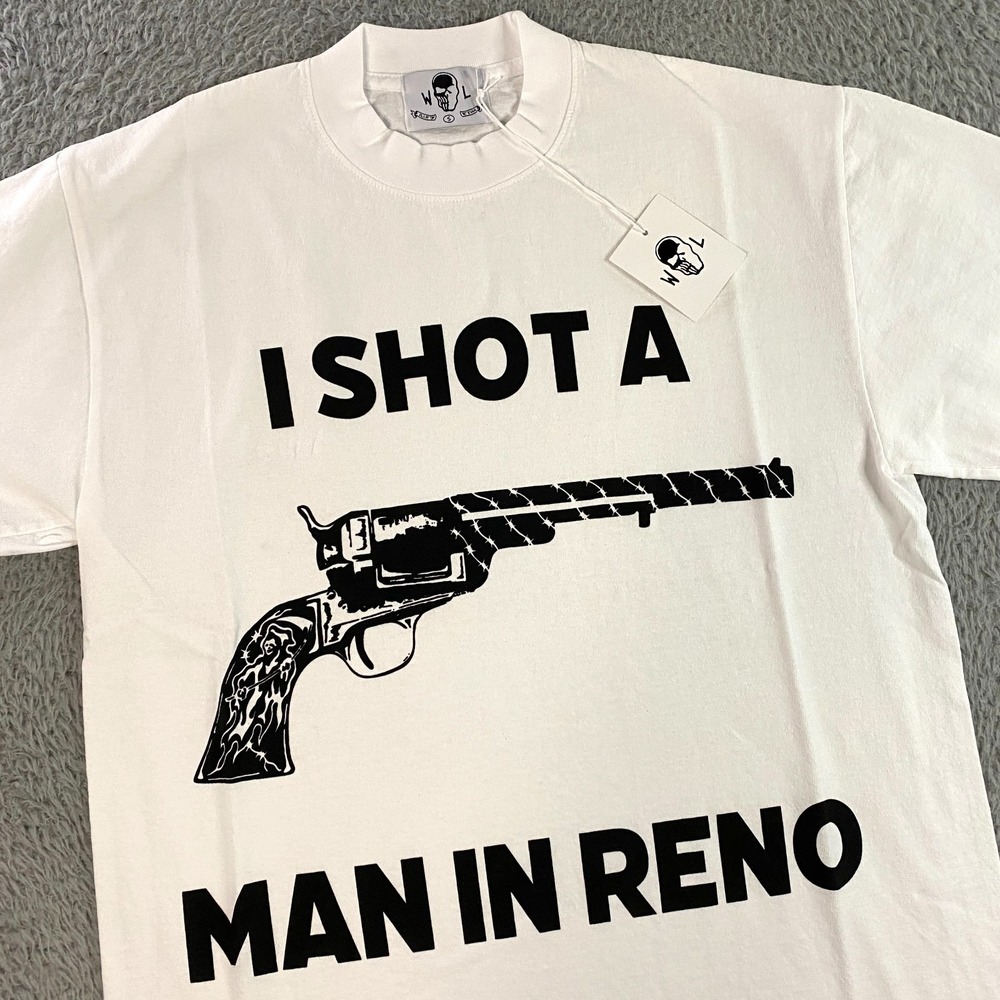 Warren Lotas T-Shirt size Small I Shot A Man In Reno Johnny Cash Country Western